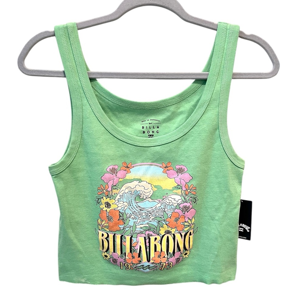 Billabong Wait Till Sunset Cropped Graphic Tank Top - Picture 2 of 6